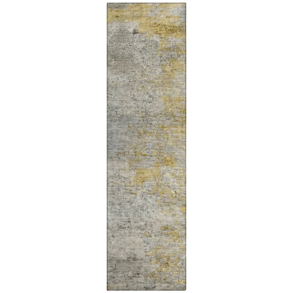 LOOMLAN Rugs Oronte Gray Washable Indoor-Outdoor Rug