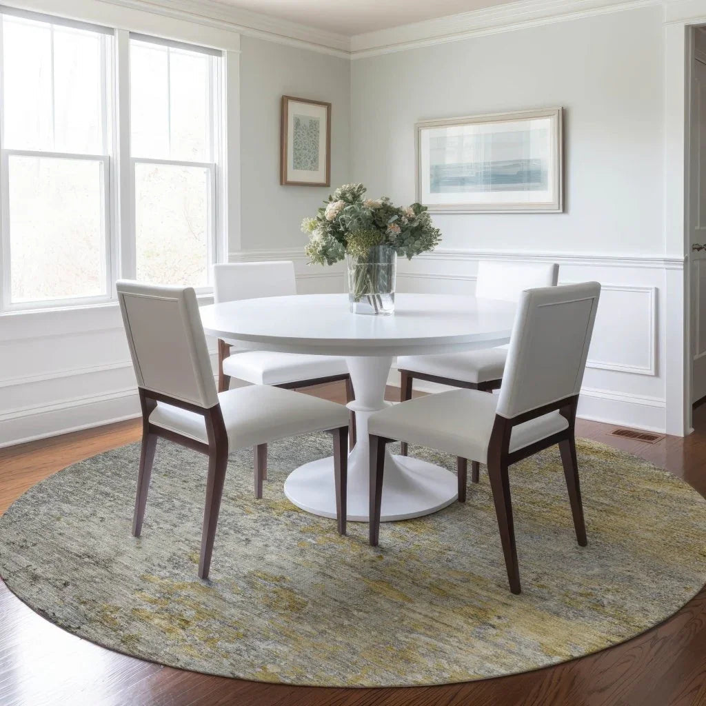 LOOMLAN Rugs Oronte Gray Washable Indoor-Outdoor Rug