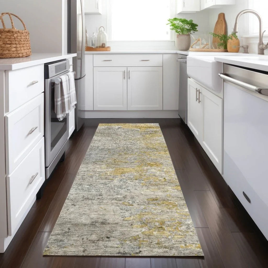 LOOMLAN Rugs Oronte Gray Washable Indoor-Outdoor Rug