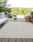 LOOMLAN Rugs Owen Beige Washable Indoor-Outdoor Rug