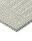 LOOMLAN Rugs Owen Beige Washable Indoor-Outdoor Rug