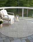 LOOMLAN Rugs Owen Grey Washable Indoor-Outdoor Rug