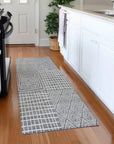 LOOMLAN Rugs Owen Grey Washable Indoor-Outdoor Rug