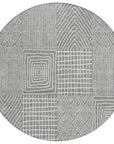 LOOMLAN Rugs Owen Grey Washable Indoor-Outdoor Rug