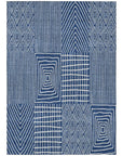 LOOMLAN Rugs Owen Navy Washable Indoor-Outdoor Rug