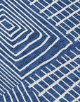 LOOMLAN Rugs Owen Navy Washable Indoor-Outdoor Rug