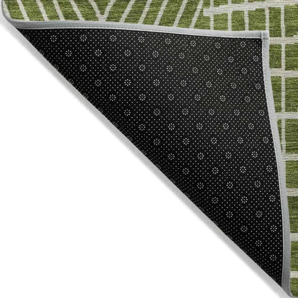 LOOMLAN Rugs Owen Olive Washable Indoor-Outdoor Rug