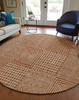 LOOMLAN Rugs Owen Orange Washable Indoor-Outdoor Rug