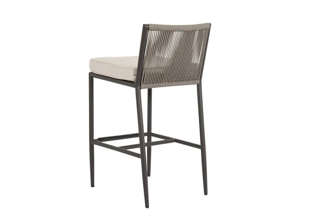 Pietra Sunbrella Comfort Outdoor Bar Stool - LOOMLAN - Sunset West - Outdoor Bar Stools