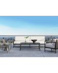 Pietra Sunbrella Modern Outdoor Loveseat - LOOMLAN - Sunset West - Outdoor Sofas & Loveseats