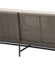 Pietra Sunbrella Modern Outdoor Loveseat - LOOMLAN - Sunset West - Outdoor Sofas & Loveseats