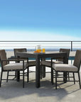 Pietra Sunbrella Outdoor Dining Arm Chair 2PC - LOOMLAN - Sunset West - Outdoor Dining Chairs