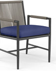 Pietra Sunbrella Outdoor Dining Arm Chair 2PC - LOOMLAN - Sunset West - Outdoor Dining Chairs