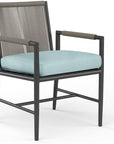 Pietra Sunbrella Outdoor Dining Arm Chair 2PC - LOOMLAN - Sunset West - Outdoor Dining Chairs