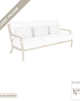 Pillow: Made-to-Order Accent Pillow, Nicoya Cushioned Deep Seating 3 Seater Sofa