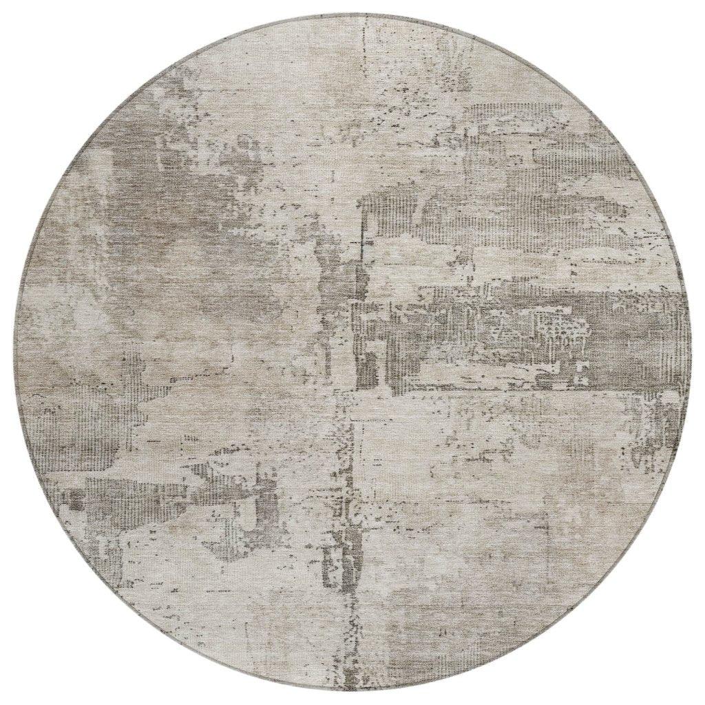 Pliora Ivory Washable Indoor - Outdoor Rug - LOOMLAN - LOOMLAN Rugs - Outdoor Rugs