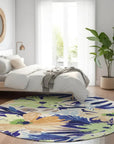 LOOMLAN Rugs Plyven Blue Washable Indoor-Outdoor Rug