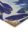 LOOMLAN Rugs Plyven Blue Washable Indoor-Outdoor Rug