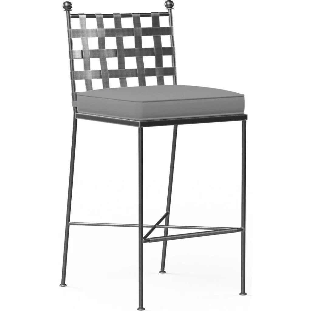 Provence Sunbrella Outdoor Bar Stool - LOOMLAN - Sunset West - Outdoor Bar Stools