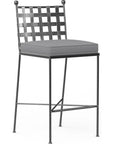 Provence Sunbrella Outdoor Bar Stool - LOOMLAN - Sunset West - Outdoor Bar Stools