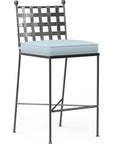 Provence Sunbrella Outdoor Bar Stool - LOOMLAN - Sunset West - Outdoor Bar Stools