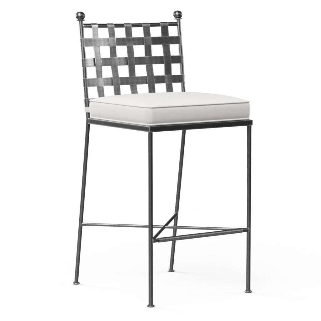 Provence Sunbrella Outdoor Bar Stool - LOOMLAN - Sunset West - Outdoor Bar Stools