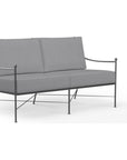 Provence Sunbrella Outdoor Loveseat - LOOMLAN - Sunset West - Outdoor Sofas & Loveseats