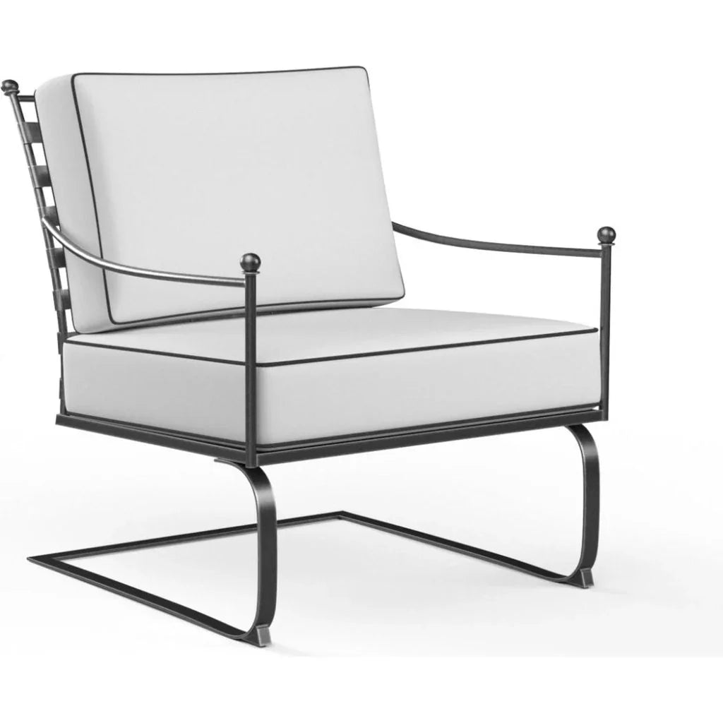 Provence Sunbrella Rocking Outdoor Club Chair - LOOMLAN - Sunset West - Outdoor Accent Chairs