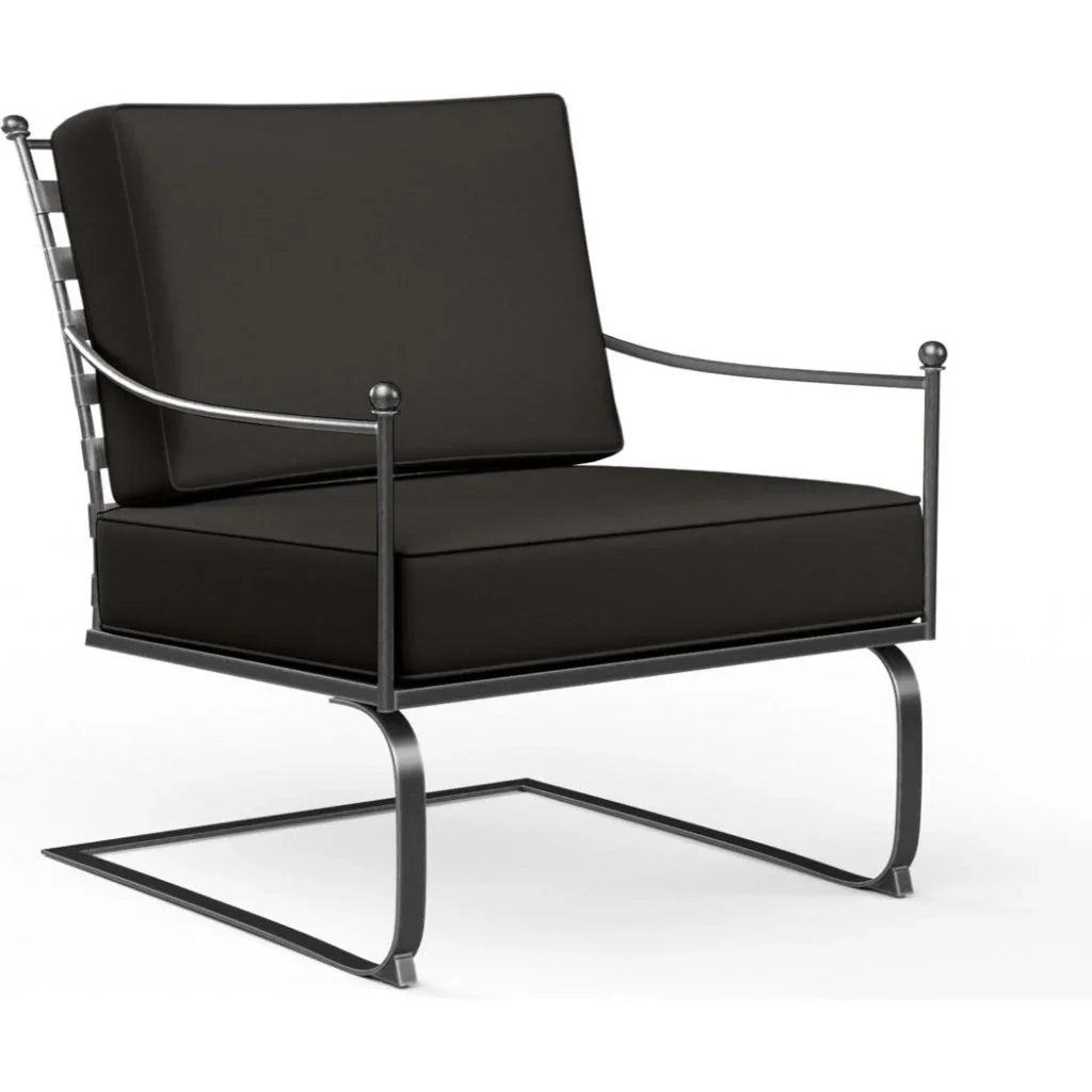 Provence Sunbrella Rocking Outdoor Club Chair - LOOMLAN - Sunset West - Outdoor Accent Chairs