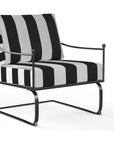 Provence Sunbrella Rocking Outdoor Club Chair - LOOMLAN - Sunset West - Outdoor Accent Chairs