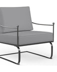 Provence Sunbrella Rocking Outdoor Club Chair - LOOMLAN - Sunset West - Outdoor Accent Chairs