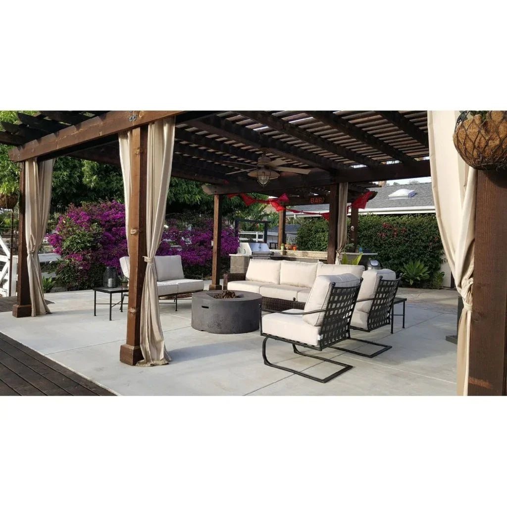 Provence Sunbrella Rocking Outdoor Club Chair - LOOMLAN - Sunset West - Outdoor Accent Chairs