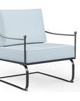 Provence Sunbrella Rocking Outdoor Club Chair - LOOMLAN - Sunset West - Outdoor Accent Chairs