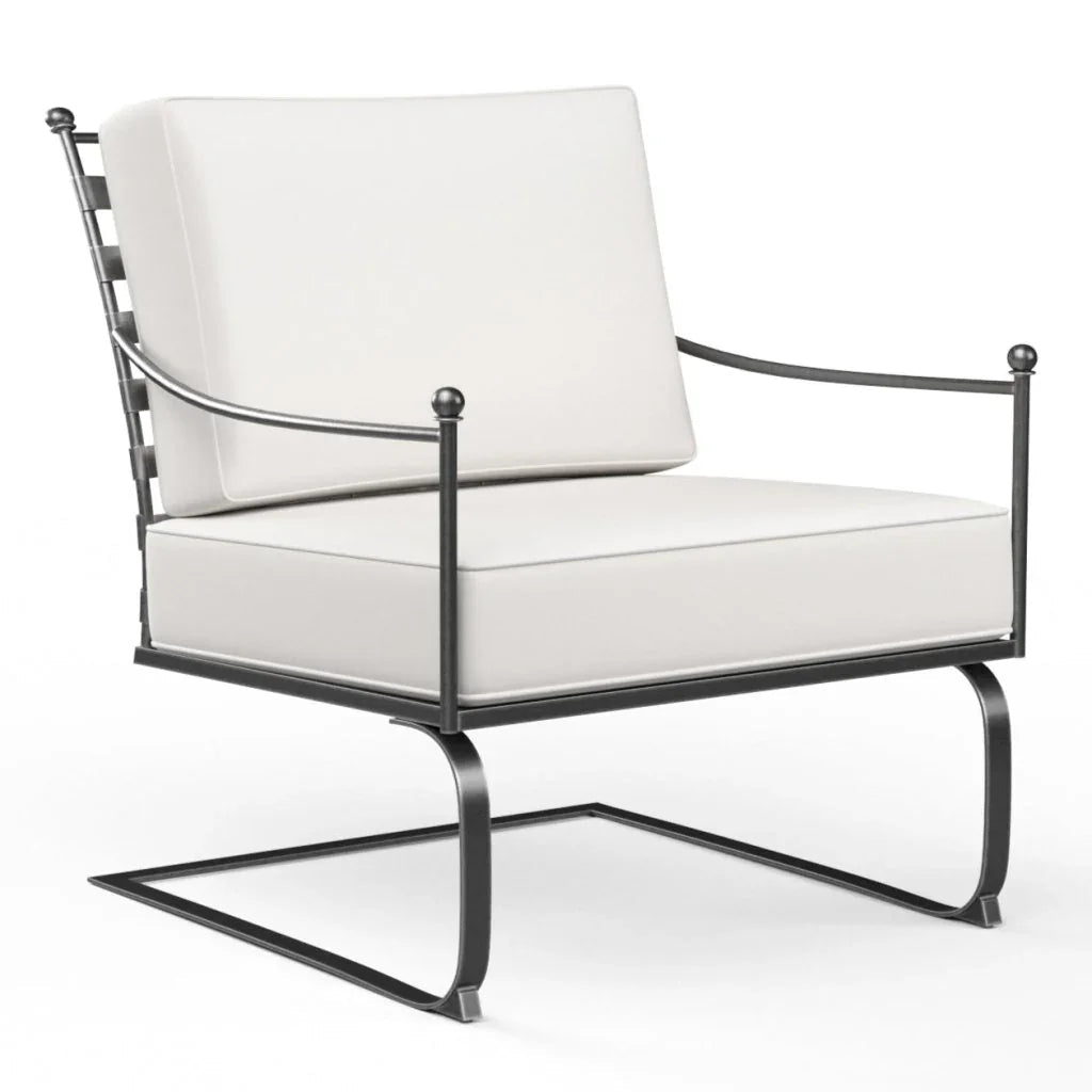 Provence Sunbrella Rocking Outdoor Club Chair - LOOMLAN - Sunset West - Outdoor Accent Chairs