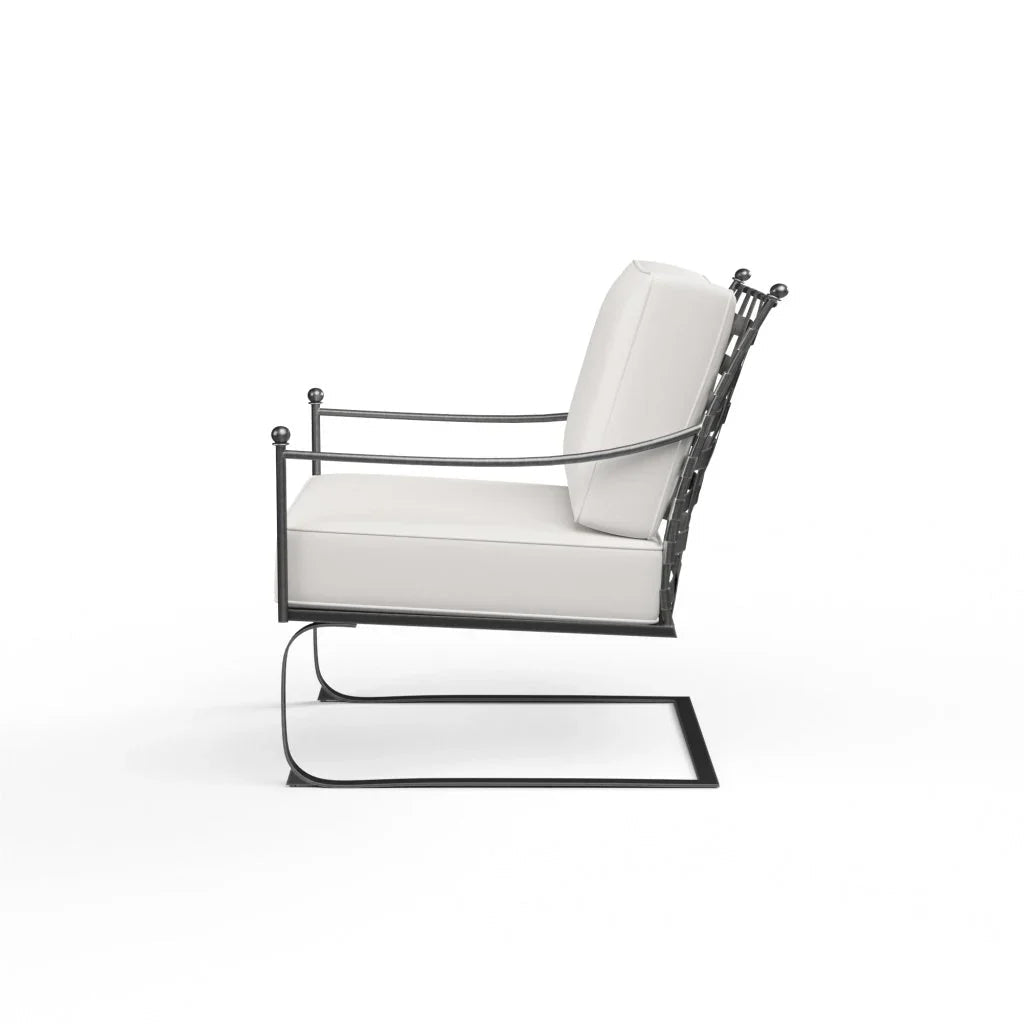 Provence Sunbrella Rocking Outdoor Club Chair - LOOMLAN - Sunset West - Outdoor Accent Chairs