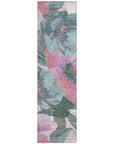 LOOMLAN Rugs Raffila Teal Washable Indoor-Outdoor Rug
