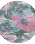 LOOMLAN Rugs Raffila Teal Washable Indoor-Outdoor Rug