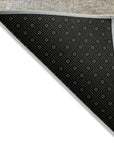 LOOMLAN Rugs Raffinna Brown Washable Indoor-Outdoor Rug