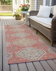 LOOMLAN Rugs Rapsodea Orange Washable Indoor-Outdoor Rug