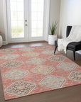 LOOMLAN Rugs Rapsodea Orange Washable Indoor-Outdoor Rug