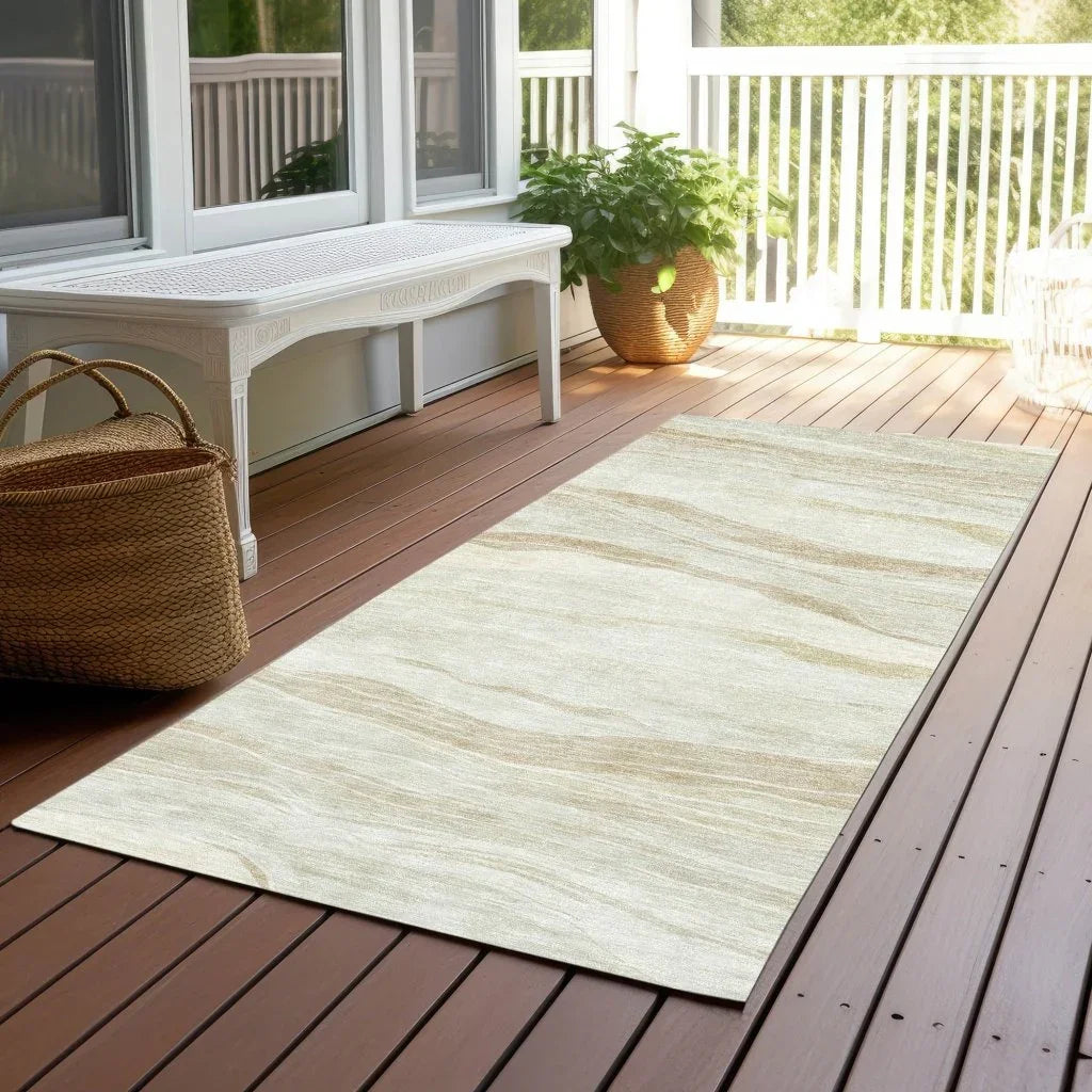 LOOMLAN Rugs Ravella Brown Washable Indoor-Outdoor Rug