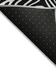 LOOMLAN Rugs Raya Black Washable Indoor-Outdoor Rug