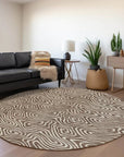 LOOMLAN Rugs Raya Brown Washable Indoor-Outdoor Rug