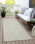 LOOMLAN Rugs Raya Ivory Washable Indoor-Outdoor Rug