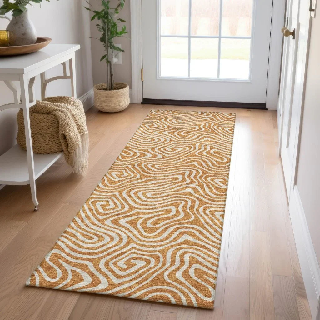 LOOMLAN Rugs Raya Paprika Washable Indoor-Outdoor Rug