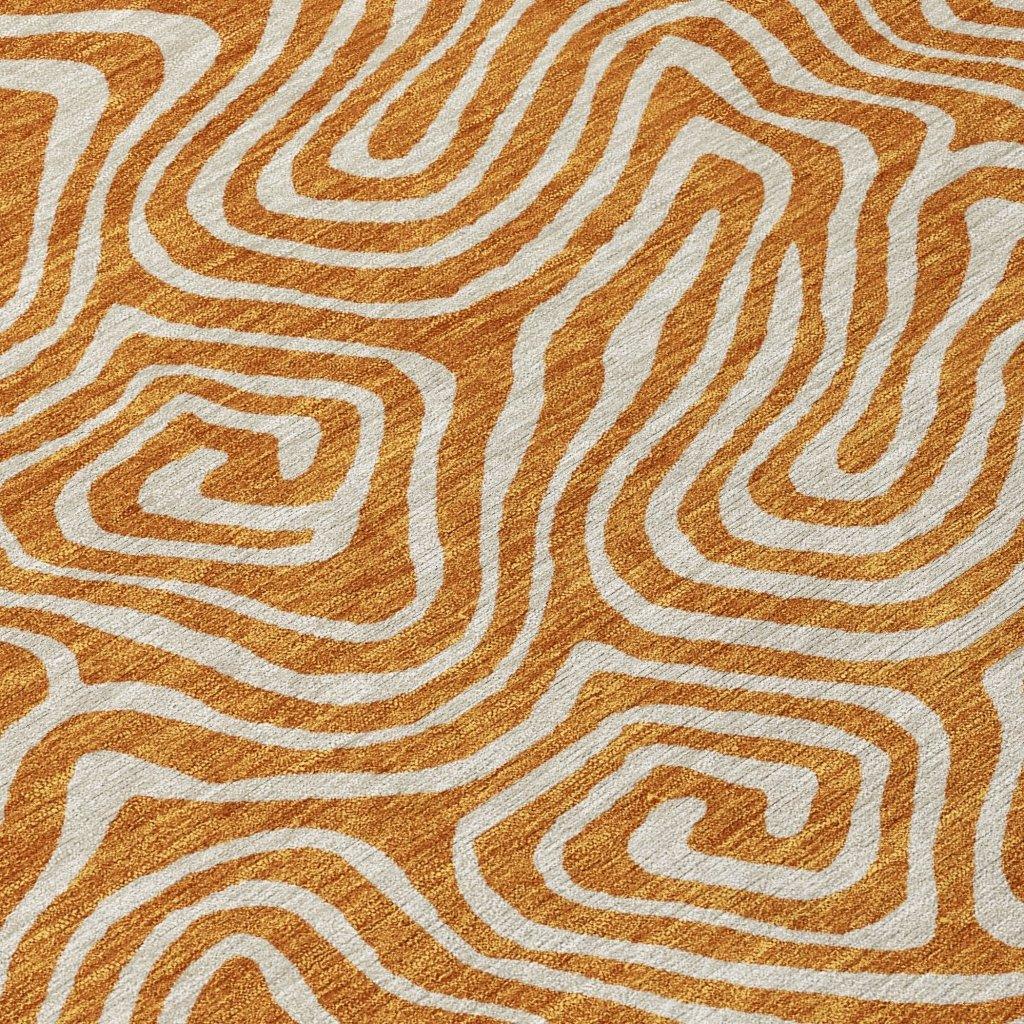 LOOMLAN Rugs Raya Paprika Washable Indoor-Outdoor Rug