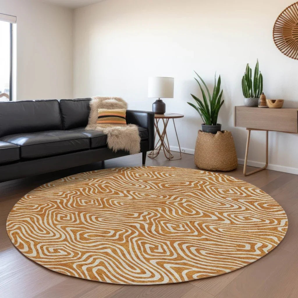 LOOMLAN Rugs Raya Paprika Washable Indoor-Outdoor Rug