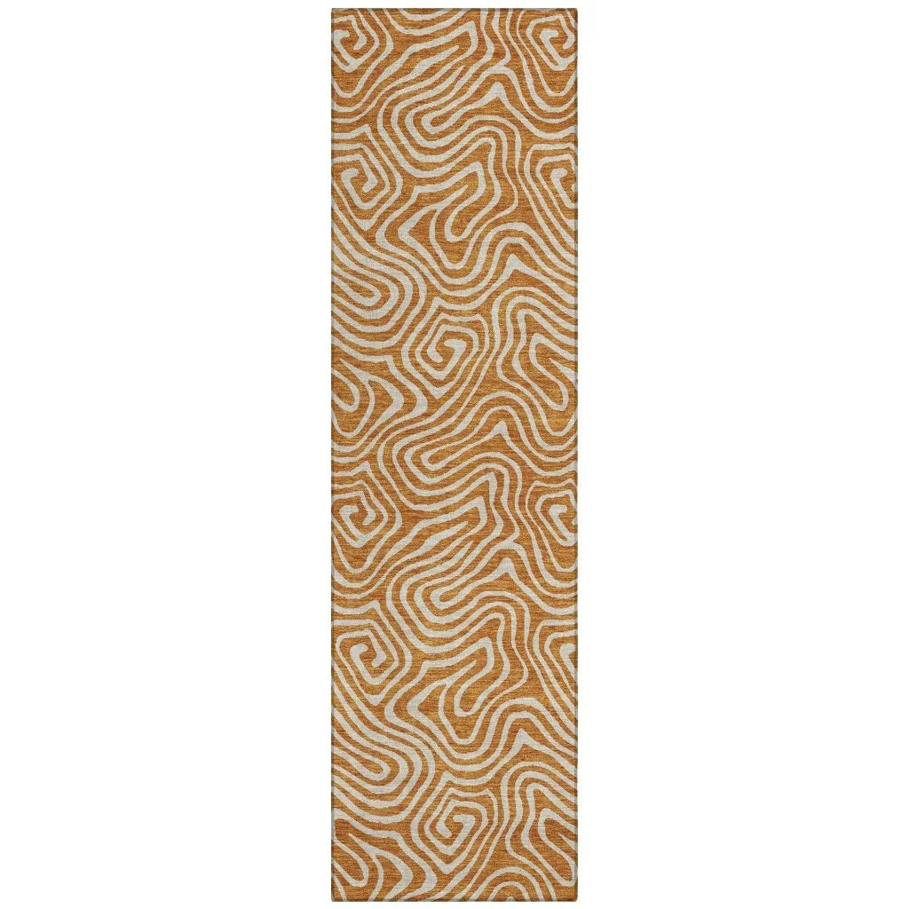 LOOMLAN Rugs Raya Paprika Washable Indoor-Outdoor Rug