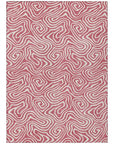 LOOMLAN Rugs Raya Pink Washable Indoor-Outdoor Rug