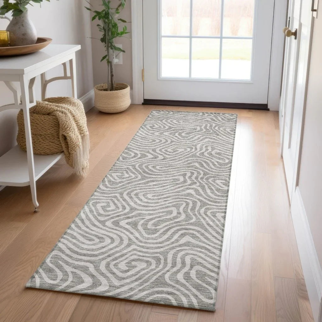 LOOMLAN Rugs Raya Taupe Washable Indoor-Outdoor Rug